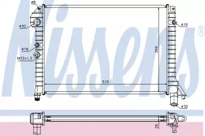 Радіатор охолоджування NISSENS купить