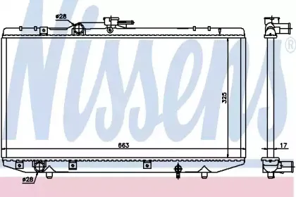 Радиатор, охлаждение двигателя NISSENS купить