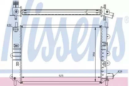 Радиатор, охлаждение двигателя NISSENS купить