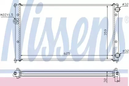 Радіатор охолоджування NISSENS купить