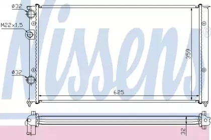 Радиатор, охлаждение двигателя NISSENS купить