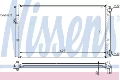 Радіатор охолоджування NISSENS купить