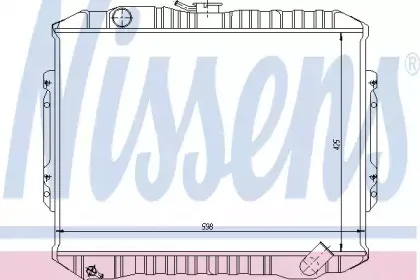 Радиатор, охлаждение двигателя NISSENS купить