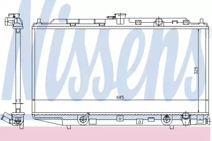 Радиатор, охлаждение двигателя NISSENS купить