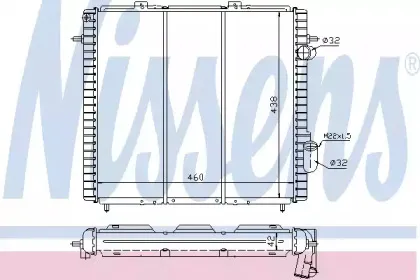 Радиатор, охлаждение двигателя NISSENS купить