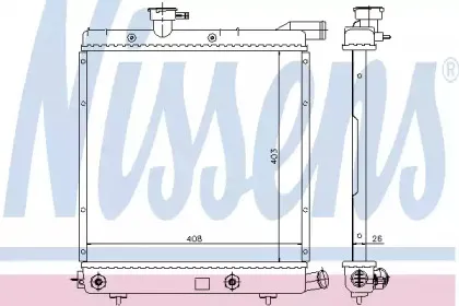 Радиатор, охлаждение двигателя NISSENS купить