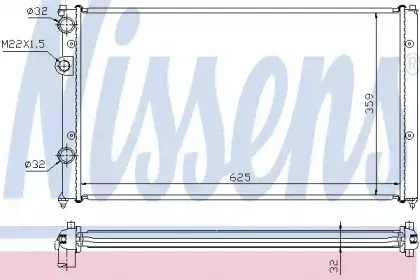 Радиатор, охлаждение двигателя NISSENS купить