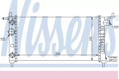 Радіатор охолоджування NISSENS купить