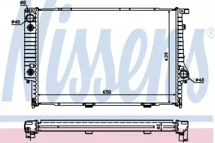 Радиатор, охлаждение двигателя NISSENS купить
