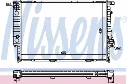 Радиатор, охлаждение двигателя NISSENS купить