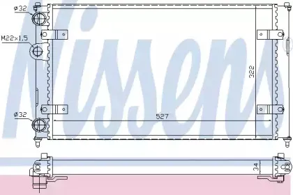 Радіатор охолоджування NISSENS купить