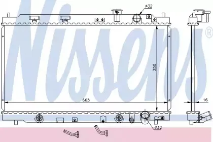 Радиатор, охлаждение двигателя NISSENS купить