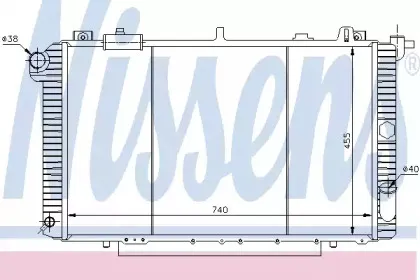 Радиатор, охлаждение двигателя NISSENS купить