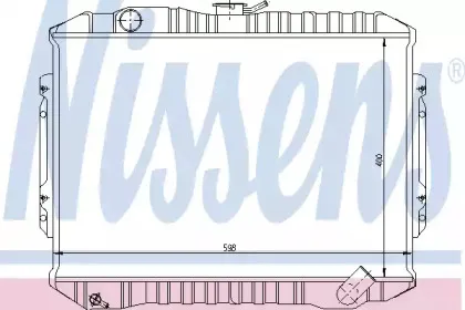 Радиатор, охлаждение двигателя NISSENS купить