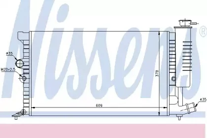 Радиатор, охлаждение двигателя NISSENS купить