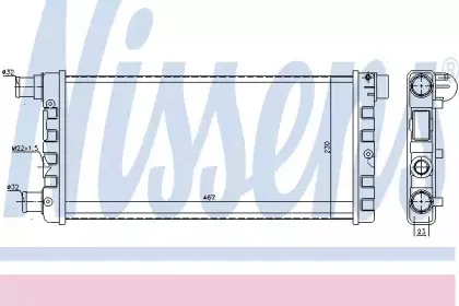 Радиатор, охлаждение двигателя NISSENS купить