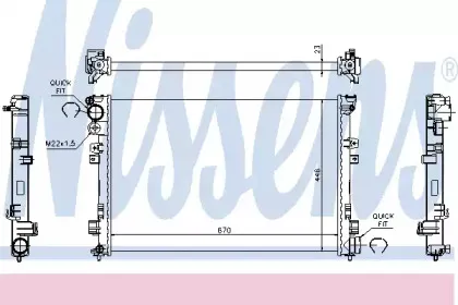 Радіатор охолоджування NISSENS купить