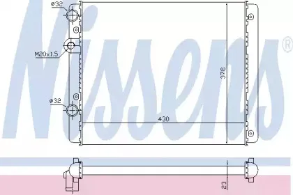 Радіатор охолоджування NISSENS купить
