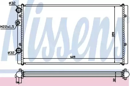 Радиатор, охлаждение двигателя NISSENS купить