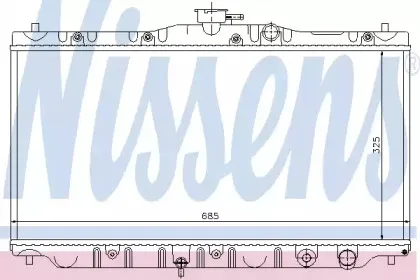 Радіатор охолоджування NISSENS купить