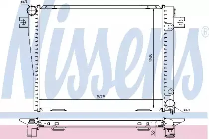 Радиатор, охлаждение двигателя NISSENS купить