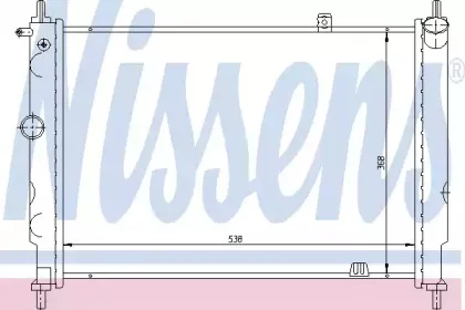 Радиатор, охлаждение двигателя NISSENS купить