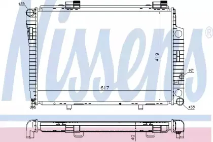 Радиатор, охлаждение двигателя NISSENS купить