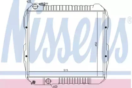 Радиатор, охлаждение двигателя NISSENS купить