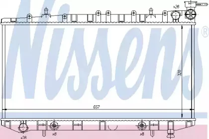 Радиатор, охлаждение двигателя NISSENS купить