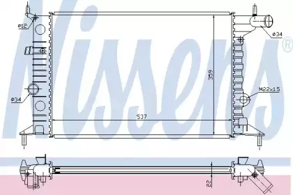 Радіатор охолоджування NISSENS купить