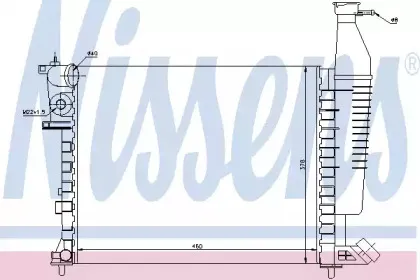 Радиатор, охлаждение двигателя NISSENS купить