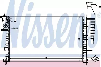 Радиатор, охлаждение двигателя NISSENS купить