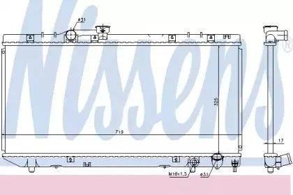 Радиатор, охлаждение двигателя NISSENS купить