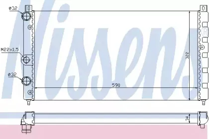 Радиатор, охлаждение двигателя NISSENS купить