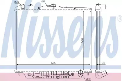 Радиатор, охлаждение двигателя NISSENS купить