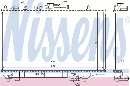 Радиатор, охлаждение двигателя NISSENS купить