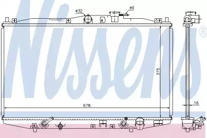 Радиатор, охлаждение двигателя NISSENS купить