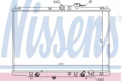 Радиатор, охлаждение двигателя NISSENS купить