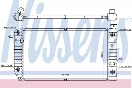 Радиатор, охлаждение двигателя NISSENS купить