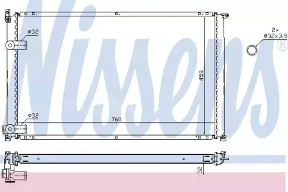 Радиатор, охлаждение двигателя NISSENS купить