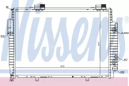 Радиатор, охлаждение двигателя NISSENS купить