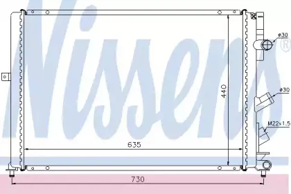 Радиатор, охлаждение двигателя NISSENS купить