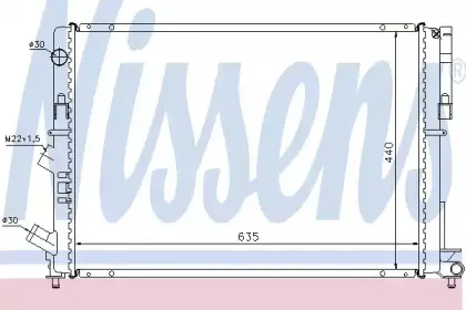 Радіатор охолоджування NISSENS купить