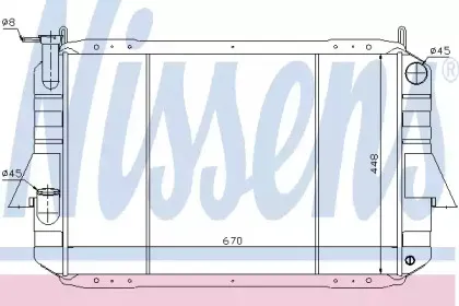 Радиатор, охлаждение двигателя NISSENS купить