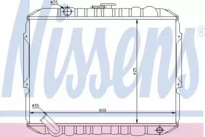 Радиатор, охлаждение двигателя NISSENS купить