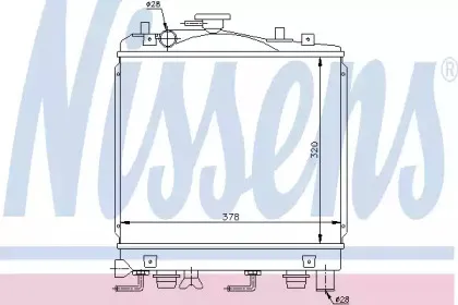 Радиатор, охлаждение двигателя NISSENS купить