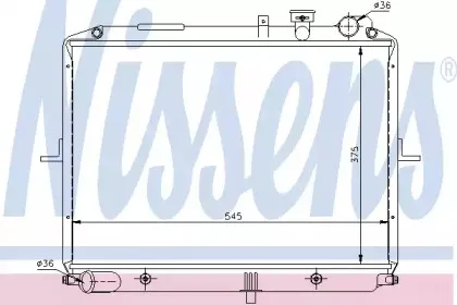 Радиатор, охлаждение двигателя NISSENS купить
