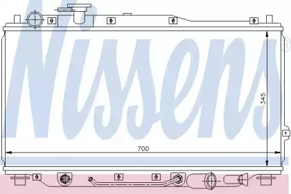 Радиатор, охлаждение двигателя NISSENS купить