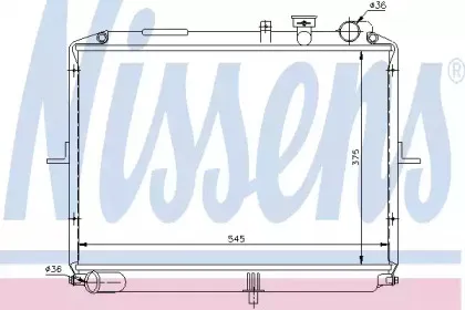 Радиатор, охлаждение двигателя NISSENS купить