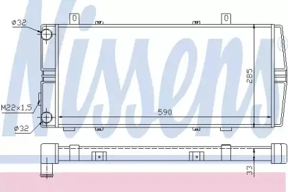 Радіатор охолоджування NISSENS купить